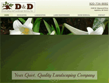 Tablet Screenshot of d-dlandscape.com